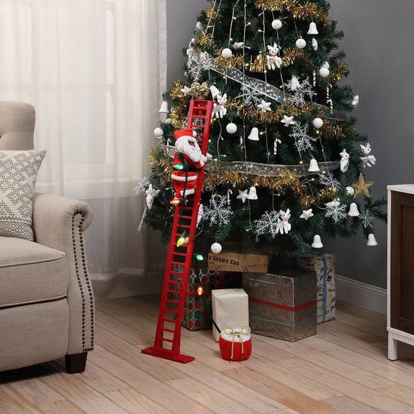 40" Super Climbing Plush Santa Christmas Home Decor - Picture 5 of 7